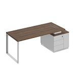 БР106 Bravo Стол руководителя на опорной тумбе (левый/правый) 218x90x75