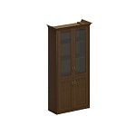 ПС 331 Шкаф для документов высокий со стеклянными дверями 109.2x46.4x218.8