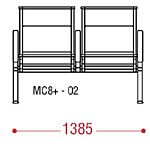 КФ AERO+ двухместная секция 138,5х92х67 см