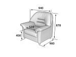 Премьер Кресло (940 х 900 х 900)