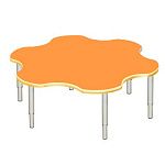 РК22 СТОЛ ДЕТСКИЙ МДФ РЕГУЛИРУЕМЫЙ (ДИАМ.1000)