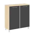 LTSD1.4R Black. Шкаф четырехсекционный (стекло в раме лакобель черное) (1098х452х1168)