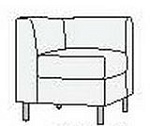 ДОМИНО Диван 4 660*660*720 Экокожа