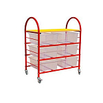 РК Стеллажная выдвижная система хранения 2 - 6 контейнеров