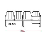 КФ София М  четырехместная секция 206х90х62 см