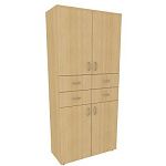 "Бюджет" Шкаф широкий для учебных пособий (850*450*2010)