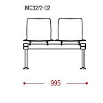 КФ Вектор 32/2 PL двухместная секция 99.5х77х61.5 см
