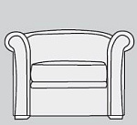 Маритайм Диван 1 1100х950х730 кожа