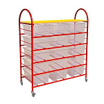 РК Стеллажная выдвижная система хранения 3 - 15 контейнеров