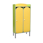 РК ШР-74 ШКАФ ДЕТСКИЙ (ЛДСП и МДФ) НА МЕТАЛЛОКАРКАСЕ С РЕШЕТКОЙ