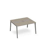 ТМ М1 154 Стол для переговоров с кабель-каналом METAL 140x124x75