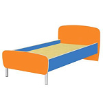 РК14 КРОВАТЬ ДЕТСКАЯ (ЛДСП+МДФ) НА МЕТАЛЛИЧЕСКИХ НОЖКАХ