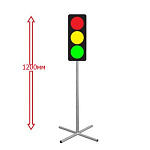 РК НАПОЛЬНЫЙ ДОРОЖНЫЙ ЗНАК "СВЕТОФОР" 250х250х1200