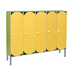 РК ШРР-24 ШКАФ ДЕТСКИЙ (ЛДСП и МДФ) НА МЕТАЛЛОКАРКАСЕ С РЕШЕТКОЙ