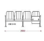 КФ София М  четырехместная секция 206х90х62 см