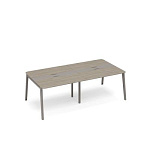 ТМ М1 153-2 Стол для переговоров с кабель-каналом METAL 240x124x75.6