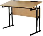 "Бюджет" Стол 2-м с изменяемым наклоном столешницы, № 3-5  (1200*500*580-700)