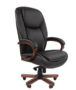 ТП408 Кресло кожа/дерево