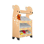 РК Стеллажная наклонная система хранения 30/6 с декорацией светло-коричневая (серия Оленёнок)
