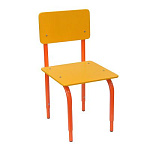 РК2.156 Стул детский на м/к регулируемый (каркас оранжевый/оранжевый)