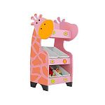 РК Стеллажная наклонная система хранения 25/18 с декорацией розовая (серия Жираф)