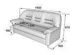Премьер  Диван 3-х местный (1900 х 900 х 900)