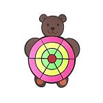 РК Мишень медведь 700х900мм