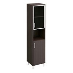 431-820 шкаф для документов правый, двери стеклянная в раме + дсп без замка+ниша (47.7х45х207.4)