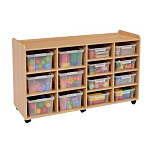 РК Тумба для игрушек и пособий 23 ( 14 контейнеров) 1350х400х1100мм