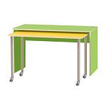 РК605 КОМПЛЕКТ.СТОЛЫ ДЕТСКИЕ НА ПОВОРОТНЫХ КОЛЁСНЫХ ОПОРАХ