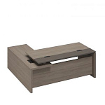 РС 130 Стол руководителя с кабель-каналами с брифинг-приставкой боковой правый (202x180x76)