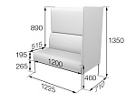 Бридж Модуль 2-местный высокий левый	(1225*710*1350)
