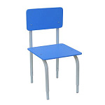 РК2.117 Стул детский на м/к регулируемый (каркас серый/синий)