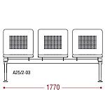 КФ Lucky  трехместная секция 177х91х68 см
