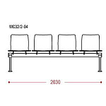 КФ Вектор 32/2 PL четырехместная секция 203х77х61.5 см