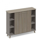 ТМ 352 Шкаф средний полузакрытый греденция WOOD 150x44x122.4 