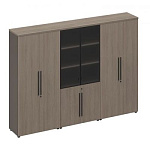 РС 326 Шкаф комбинированный (одежда-стекло-закрытый) (271x46x198)