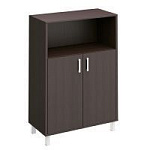 420-821-1 шкаф для документов, двери дсп с замком + ниша (90.2х45х130.6)