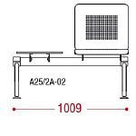 КФ Lucky со столом двухместная секция 100,9х91х68 см