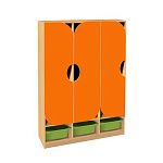 РК ШНД-23-К ШКАФ ДЕТСКИЙ (ЛДСП+МДФ) С КОНТЕЙНЕРАМИ