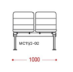КФ Вектор+БП двухместная секция 100х77.5х63.5 см