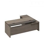 РС 131 Стол руководителя с кабель-каналами с брифинг-приставкой боковой левый (222x180x76)