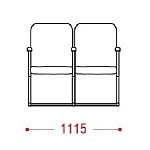 КФ Рим1М двухместная секция 111.5х90х65