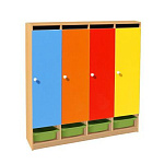 РК ШНД-4-К ШКАФ ДЕТСКИЙ (ЛДСП) С КОНТЕЙНЕРАМИ