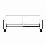 Мальта Диван 2-местный 152х78х80