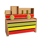 РК92 КРОВАТЬ ДЕТСКАЯ МАШИНА (ЛДСП)