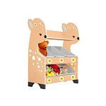 РК Стеллажная наклонная система хранения 30/5 с декорацией светло-коричневая (серия Оленёнок)