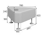 Смарт Модуль соединительный 60° (780*620*420)