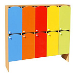 РК ШНДР-13 ШКАФ ДВУХЪЯРУСНЫЙ (ЛДСП+МДФ) 10 СЕКЦИЙ