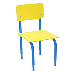 РК2.128 Стул детский на м/к регулируемый (каркас синий/жёлтый)
